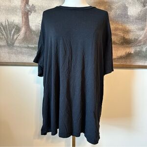 LOFT Sleep Black Relaxed Fit Tee Oversized Soft